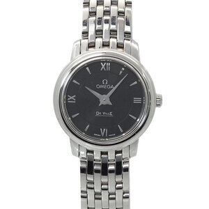 OMEGA De Ville Prestige 424 10 24 60 01 001 Women's Black Quartz Watch